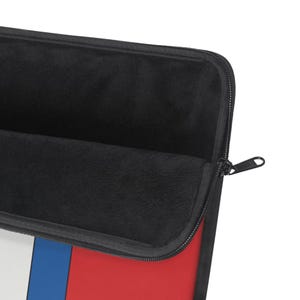 Housse pour ordinateur portable à rayures de course abstraites, étui géométrique bleu clair, violet et rouge (Bavarian Three), cadeau pour les passionnés de voitures image 7