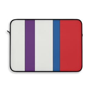 Housse pour ordinateur portable à rayures de course abstraites, étui géométrique bleu clair, violet et rouge (Bavarian Three), cadeau pour les passionnés de voitures image 8