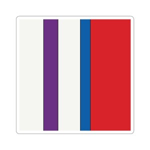 Abstract Racing Stripe Sticker, Light Blue Violet Red Geometric Vinyl Decal (Bavarian Three), Car Lover Gift image 8