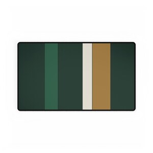 Abstract Racing Stripe Desk Mat, British Racing Green Brass Geometric Desk Pad (Brooklands Green), Gift for Car Lovers image 10
