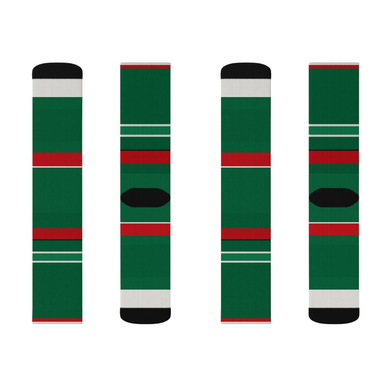 Abstract Racing Stripe Socks, Green White Red Novelty Dress Socks (Bathurst Green), Motorsport Gift for Him image 3