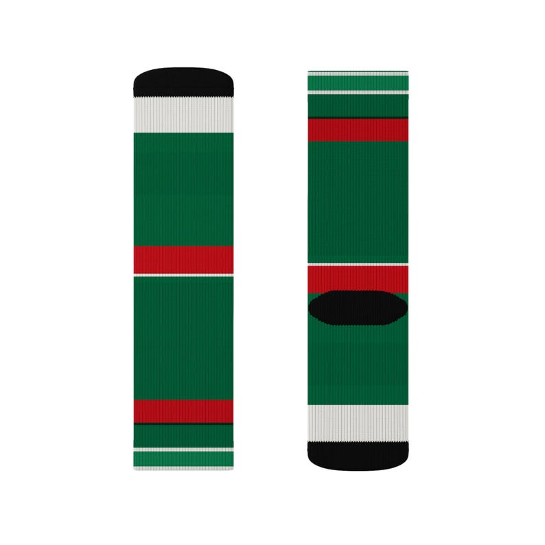 Abstract Racing Stripe Socks, Green White Red Novelty Dress Socks (Bathurst Green), Motorsport Gift for Him image 13
