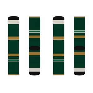 Calcetines con rayas de carreras abstractas, calcetines de vestir originales de latón verde British Racing Green (Brooklands Green), regalo de automovilismo para él. imagen 7