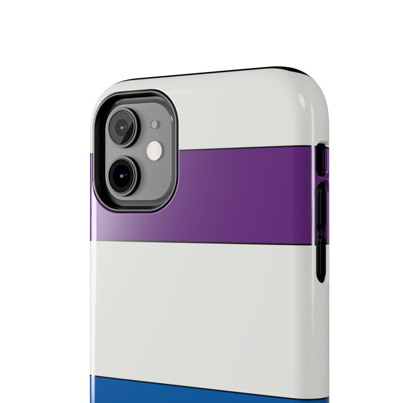 Abstract Racing Stripe Phone Case, Light Blue Violet Red Geometric Cover (Bavarian Three), Retro Motorsport Gift image 5