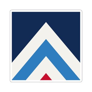 Abstract Racing Stripe Sticker, Navy Azure Signal Red Geometric Vinyl Decal (Riviera Stripe), Car Lover Gift Bild 5