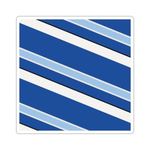 Abstract Racing Stripe Sticker, French Racing Blue Bone Geometric Vinyl Decal (Reims Blue), Car Lover Gift bild 5
