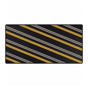 Tapis de bureau à rayures de course abstraites, sous-main géométrique noir et or (minuit et or), cadeau pour les passionnés de voitures image 2