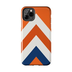 Abstract Racing Stripe Phone Case, Orange Deep Blue Geometric Cover (Zandvoort Orange), Retro Motorsport Gift imagen 15