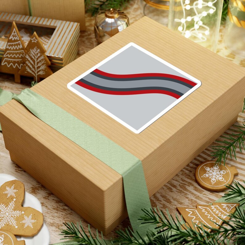 Abstract Racing Stripe Sticker, Silver Racing Red Geometric Vinyl Decal (Avus Silver), Car Lover Gift imagen 7
