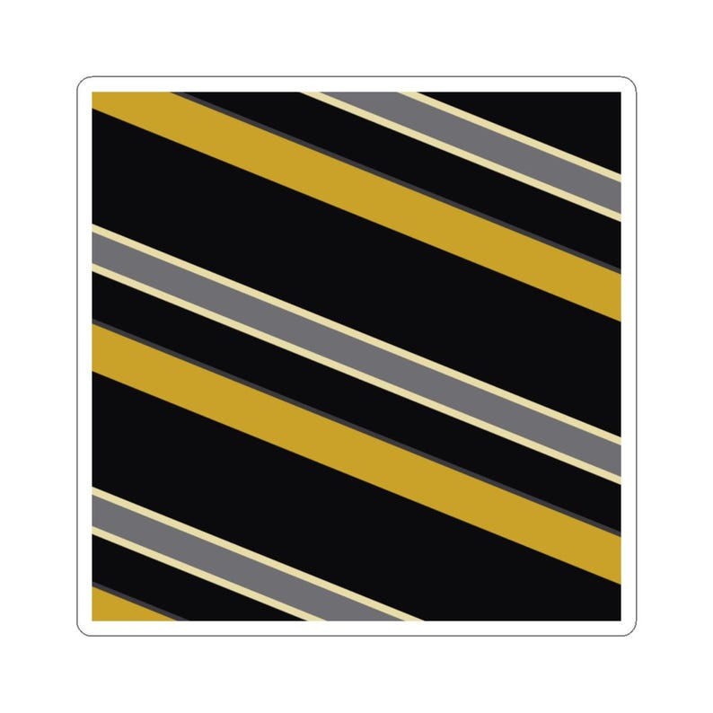 Abstract Racing Stripe Sticker, Black Gold Geometric Vinyl Decal (Midnight and Gold), Car Lover Gift imagen 5