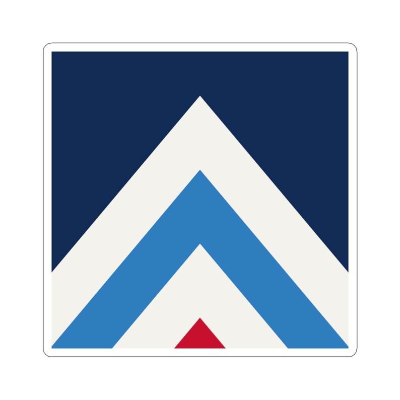 Abstract Racing Stripe Sticker, Navy Azure Signal Red Geometric Vinyl Decal (Riviera Stripe), Car Lover Gift Bild 8