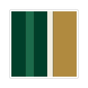 Abstract Racing Stripe Sticker, British Racing Green Brass Geometric Vinyl Decal (Brooklands Green), Car Lover Gift image 5