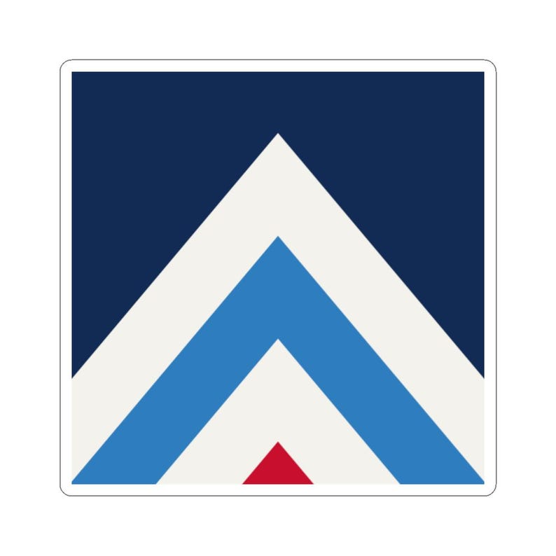 Abstract Racing Stripe Sticker, Navy Azure Signal Red Geometric Vinyl Decal (Riviera Stripe), Car Lover Gift Bild 11