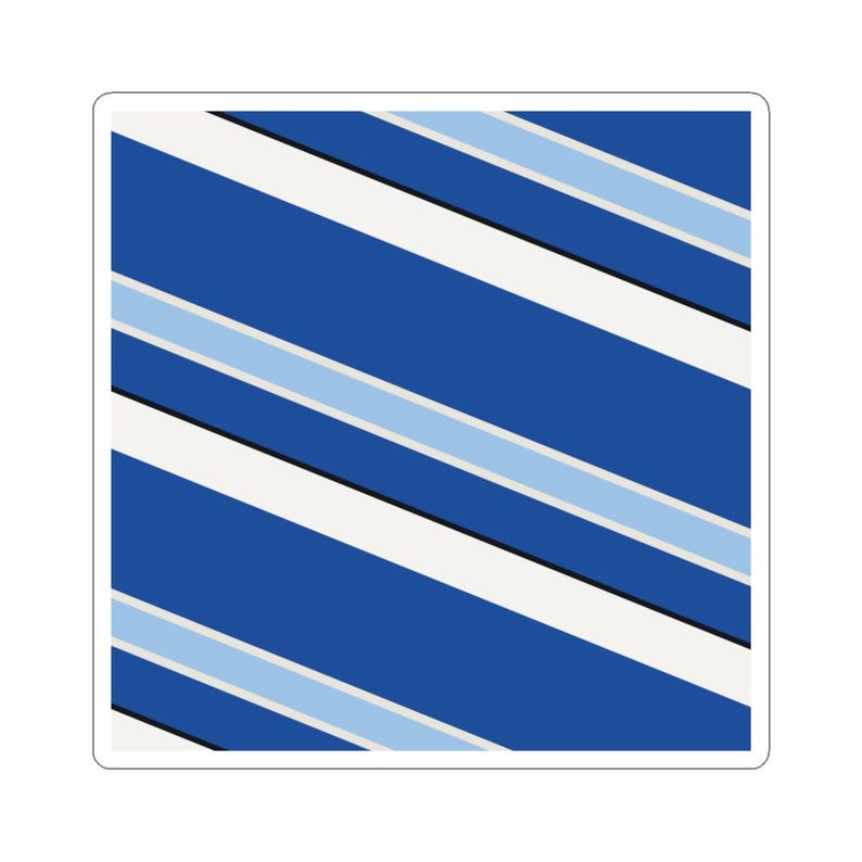 Abstract Racing Stripe Sticker, French Racing Blue Bone Geometric Vinyl Decal (Reims Blue), Car Lover Gift bild 8