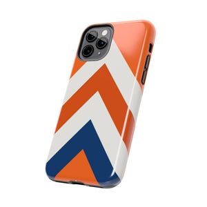 Abstract Racing Stripe Phone Case, Orange Deep Blue Geometric Cover (Zandvoort Orange), Retro Motorsport Gift imagen 10