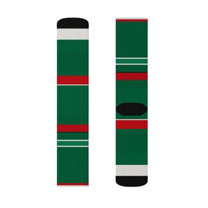 Abstract Racing Stripe Socks, Green White Red Novelty Dress Socks (Bathurst Green), Motorsport Gift for Him image 9