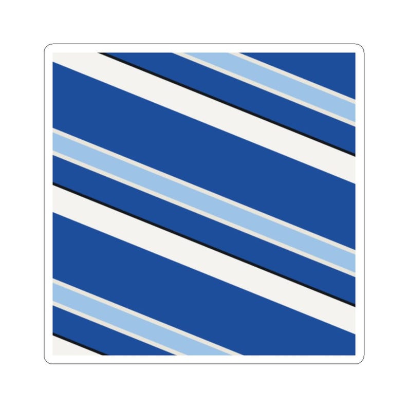 Abstract Racing Stripe Sticker, French Racing Blue Bone Geometric Vinyl Decal (Reims Blue), Car Lover Gift bild 11
