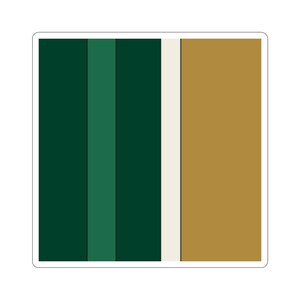 Abstract Racing Stripe Sticker, British Racing Green Brass Geometric Vinyl Decal (Brooklands Green), Car Lover Gift image 11