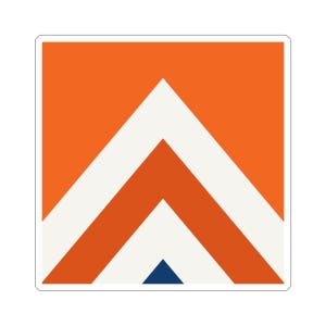 Abstract Racing Stripe Sticker, Orange Deep Blue Geometric Vinyl Decal (Zandvoort Orange), Car Lover Gift Bild 8