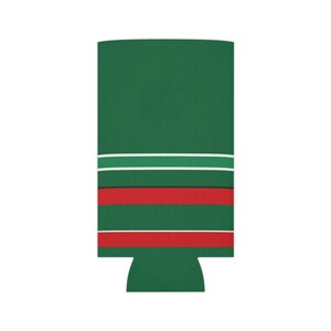 Refroidisseur de canette à rayures de course abstraites, isotherme géométrique vert, blanc et rouge (vert Bathurst), cadeau pour passionnés de sport automobile image 6