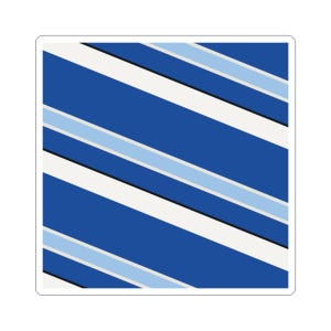 Abstract Racing Stripe Sticker, French Racing Blue Bone Geometric Vinyl Decal (Reims Blue), Car Lover Gift bild 2
