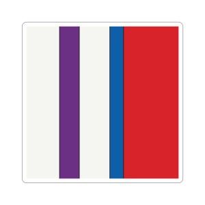 Abstract Racing Stripe Sticker, Light Blue Violet Red Geometric Vinyl Decal (Bavarian Three), Car Lover Gift image 11