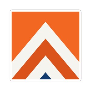 Abstract Racing Stripe Sticker, Orange Deep Blue Geometric Vinyl Decal (Zandvoort Orange), Car Lover Gift Bild 11