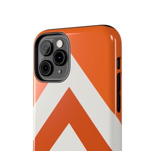 Abstract Racing Stripe Phone Case, Orange Deep Blue Geometric Cover (Zandvoort Orange), Retro Motorsport Gift imagen 11