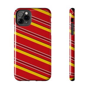 Abstract Racing Stripe Phone Case, Racing Red Shield Yellow Geometric Cover (Modena Red), Retro Motorsport Gift image 14