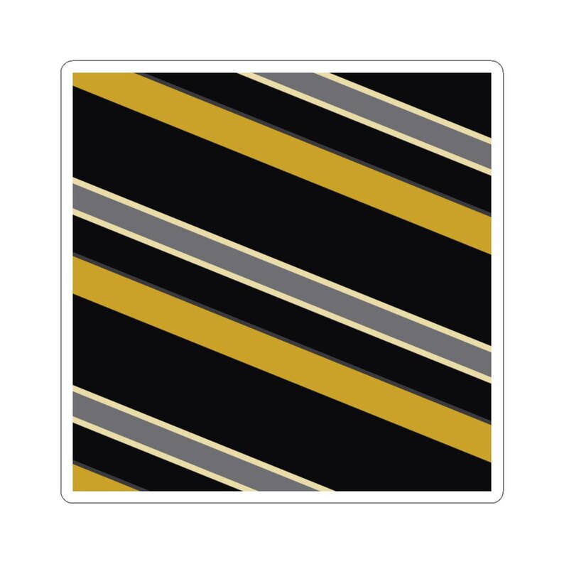 Abstract Racing Stripe Sticker, Black Gold Geometric Vinyl Decal (Midnight and Gold), Car Lover Gift imagen 8