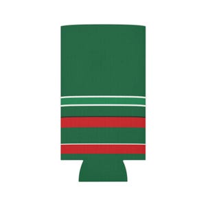Refroidisseur de canette à rayures de course abstraites, isotherme géométrique vert, blanc et rouge (vert Bathurst), cadeau pour passionnés de sport automobile image 7