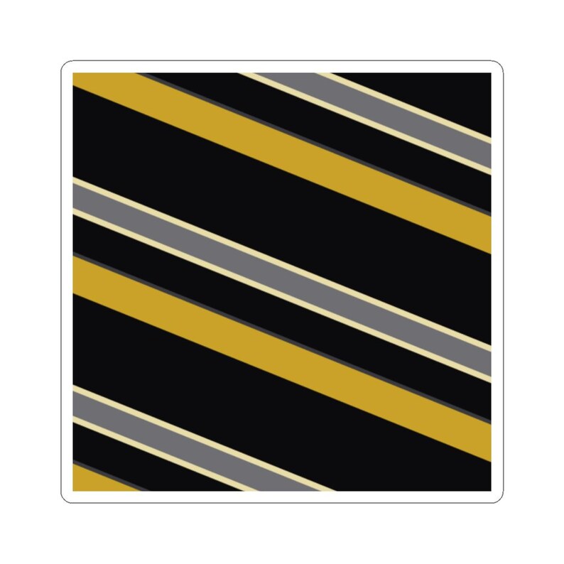 Abstract Racing Stripe Sticker, Black Gold Geometric Vinyl Decal (Midnight and Gold), Car Lover Gift imagen 11