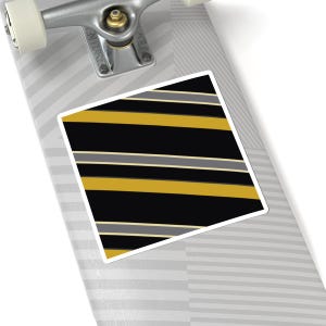 Abstract Racing Stripe Sticker, Black Gold Geometric Vinyl Decal (Midnight and Gold), Car Lover Gift imagen 9