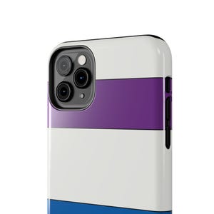 Abstract Racing Stripe Phone Case, Light Blue Violet Red Geometric Cover (Bavarian Three), Retro Motorsport Gift image 17