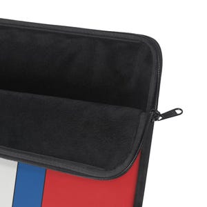 Housse pour ordinateur portable à rayures de course abstraites, étui géométrique bleu clair, violet et rouge (Bavarian Three), cadeau pour les passionnés de voitures image 10