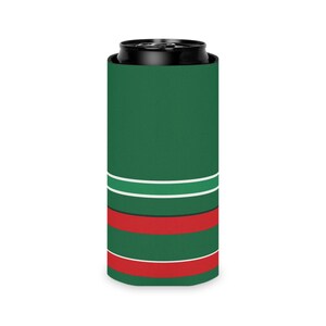 Refroidisseur de canette à rayures de course abstraites, isotherme géométrique vert, blanc et rouge (vert Bathurst), cadeau pour passionnés de sport automobile image 8