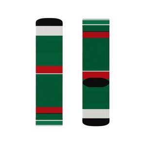 Abstract Racing Stripe Socks, Green White Red Novelty Dress Socks (Bathurst Green), Motorsport Gift for Him image 12