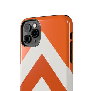Abstract Racing Stripe Phone Case, Orange Deep Blue Geometric Cover (Zandvoort Orange), Retro Motorsport Gift imagen 17