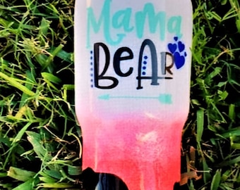 Custom Mama Bear Tumbler: Personalized Mom Gift