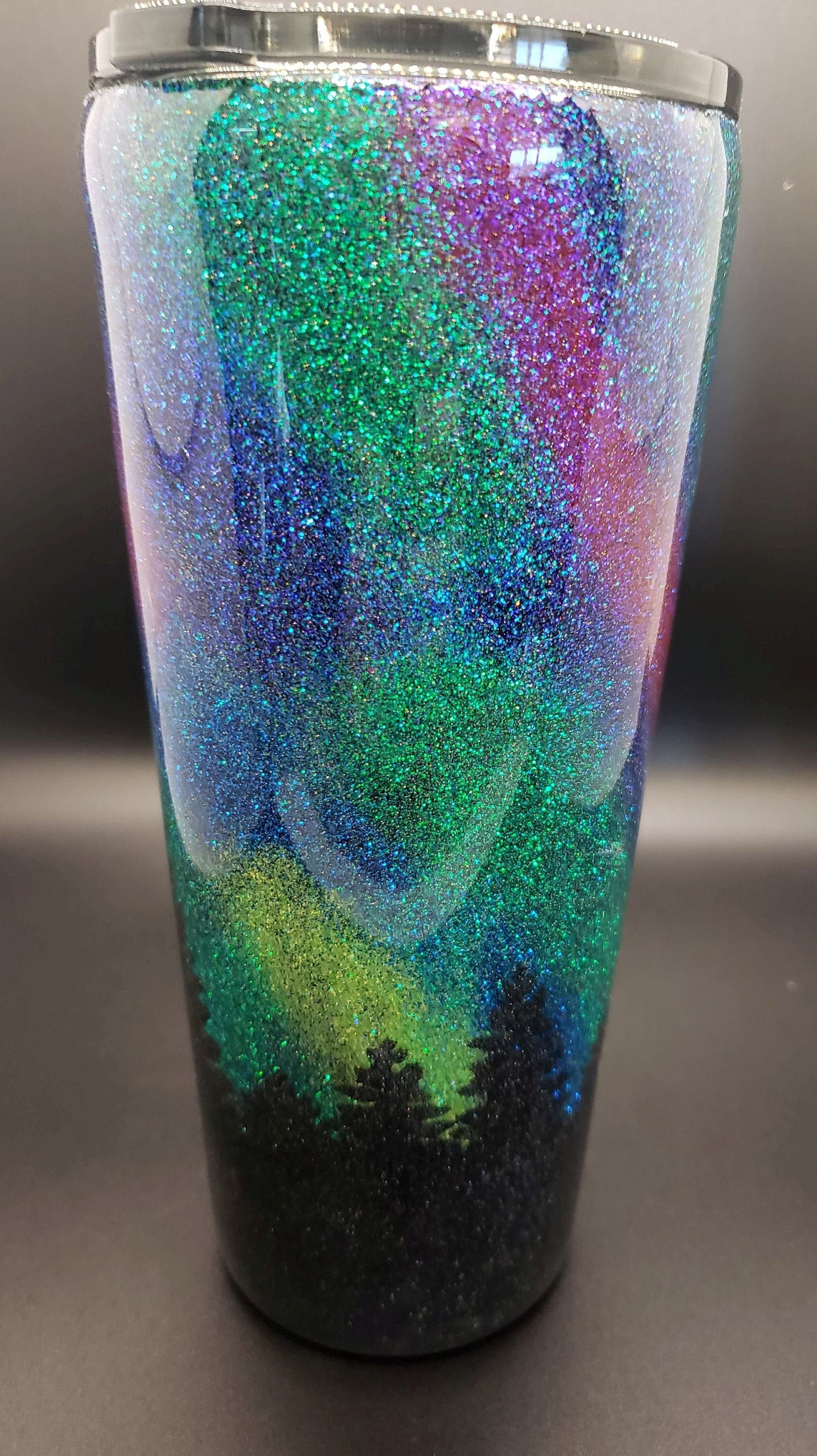 Northern Lights Custom Tumbler, Nature Lover Coffee Mug, Aurora Sky Tumbler