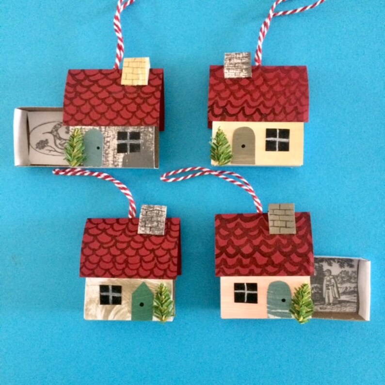 Matchbox House Decoration Gift Box Etsy