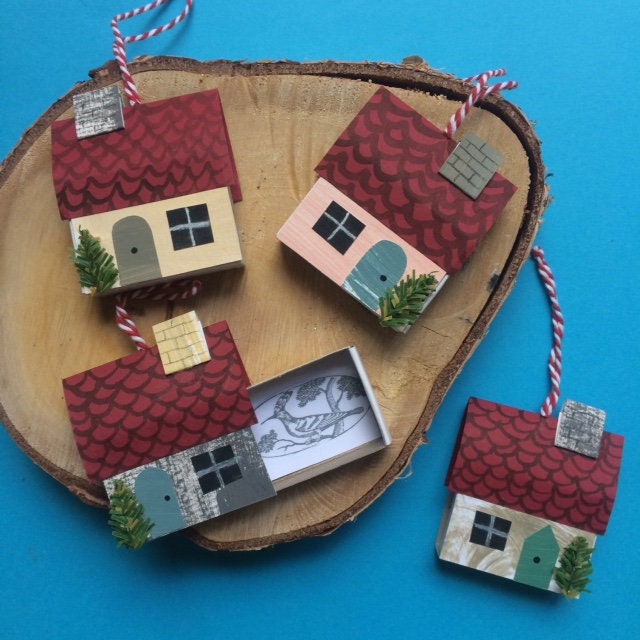 Matchbox House Decoration Gift Box Etsy