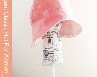 Classic elegant hat (2 Style) digital sewing pattern - Instant download -