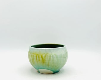 NOUVEAU ! Yunomi / Bol à thé 3 en céramique au feu de bois Seascape par Jessica Cronstein