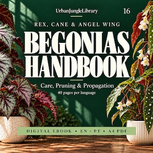 E-book over begoniaverzorging: Rex, Cane & Angel Wing Guide, Engels + Portugees PDF