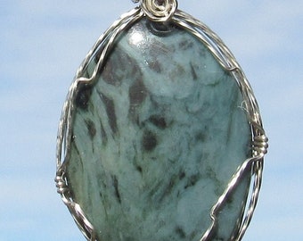 Kambaba Jasper  wire wrapped Pendant