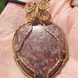 Red granite necklace hot sale