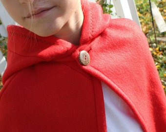 2T - Fleece Little Red Riding Hood Cape/Costume