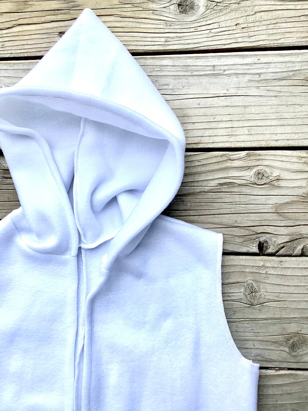 RTS Hooded White Sleeveless Cloak Costume Etsy