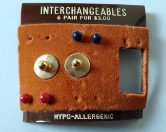 Vintage Studs with Original Packaging